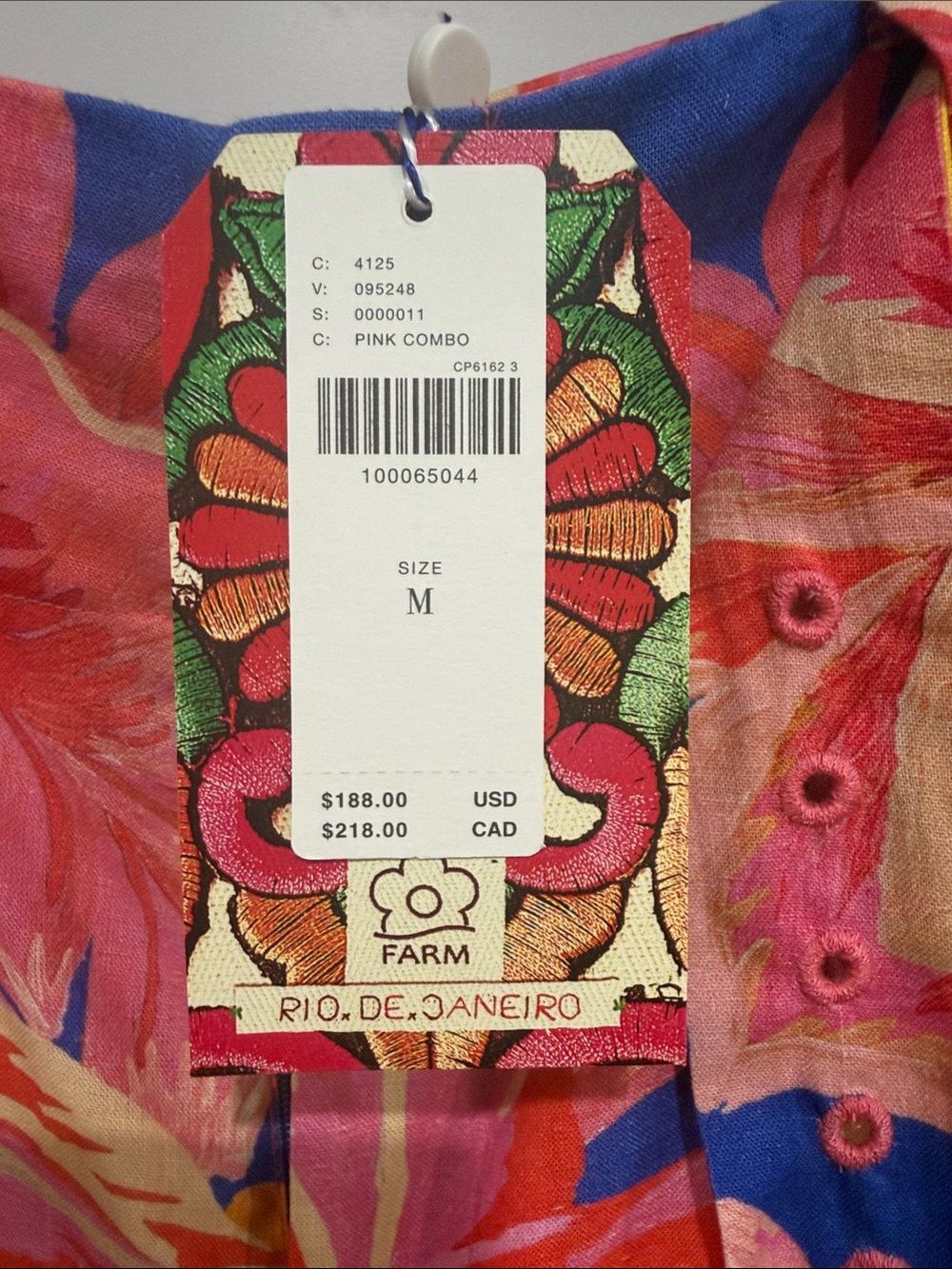 Floral Print High-Waist, Wide Leg, Knee Length Linen Shorts in Blue/Pink/Yellow - Picture 2 of 8